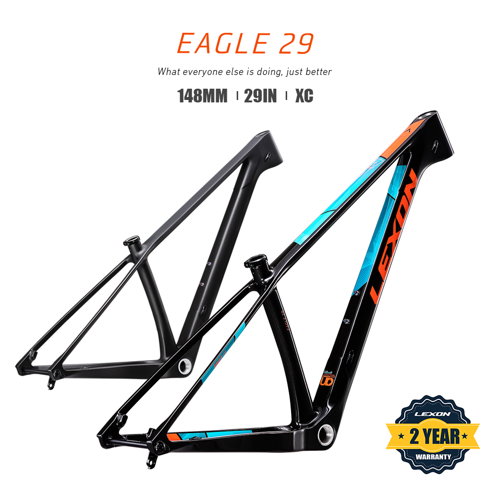 2023 LEXON Eagle 29 Carbon MTB Frame 29" Carbon Mountain Bike Frame 148mm Boost MTB Carbon Frame 15/17/19inch BOOST 29er FRAME