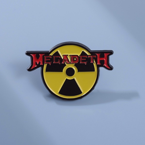 Nuclear Radiation Enamel Pins Brooch Hazard Warning Sign Pin Lapel Badges Jewelry Gift for Friends