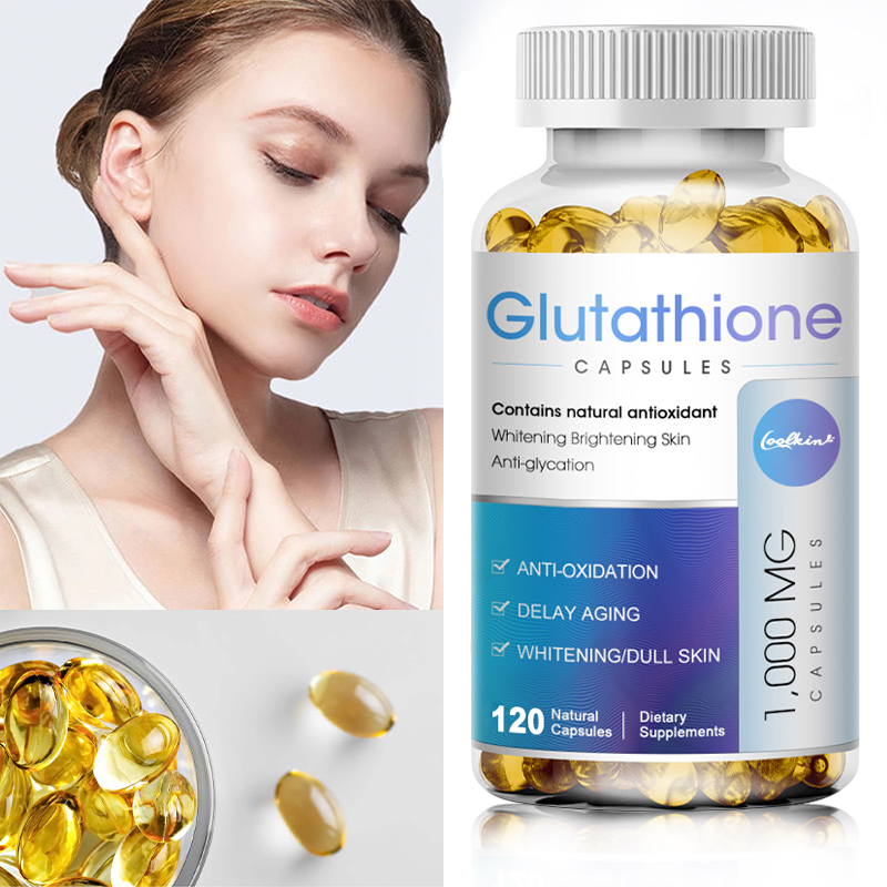 Glutathione Capsules 1000mg Natural Anti-Aging Supplement Skin Whitening Capsules