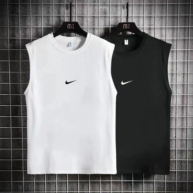 Vest Men's Trend Sports Beachwear Waistcoat Vest Couple Clothes Men and Women with Sleeveless T-shirt NIA11