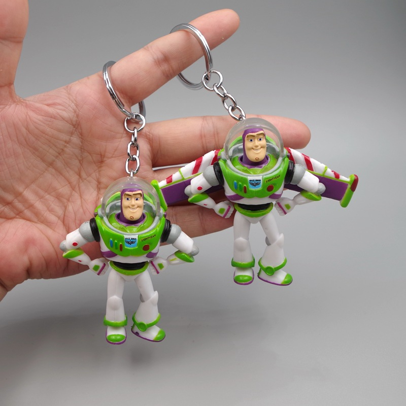 22 Style Toy Story Anime Figure Buzz Lightyear Sheriff Woody Forky Rex Key Chain Cartoon Q Version Car Decoration PVC Action Figures Model Dolls Toys