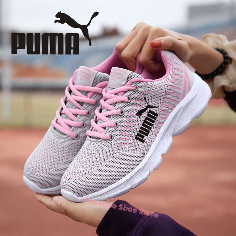 Women's shoes new soft sole comfortable casual shoes trend sports running shoes kasut perempuan Kasut wanita women's breathable woven shoes Thick soled sneakers