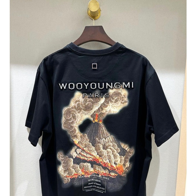 Summer New Style wooyoungmi Unisex Couple Style Volcanic Eruption Round Neck Short Sleeve T-Shirt