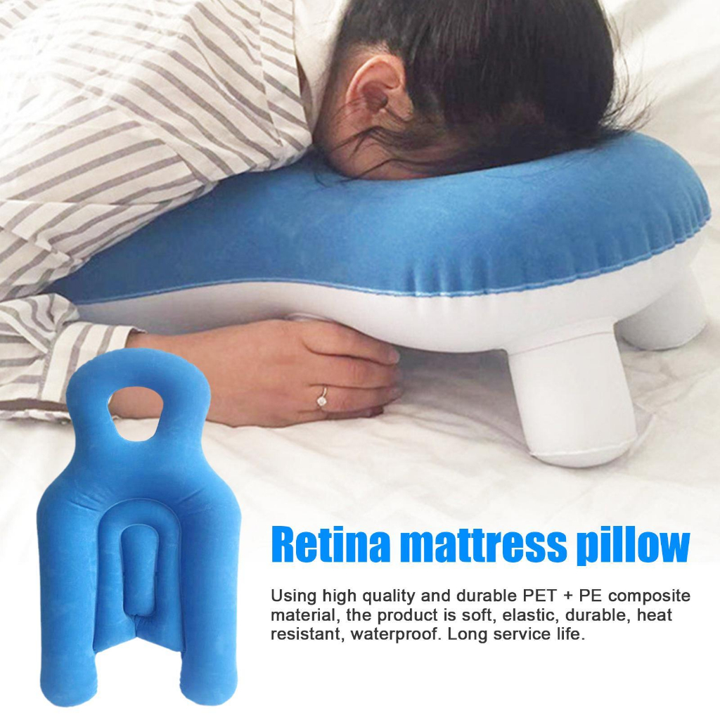 Face Down Pillow After Eye Surgery, Inflatable Retina Lying Pillow Prone Pillow Face Down Sleep Vitrectomy Macular Hole Recovery