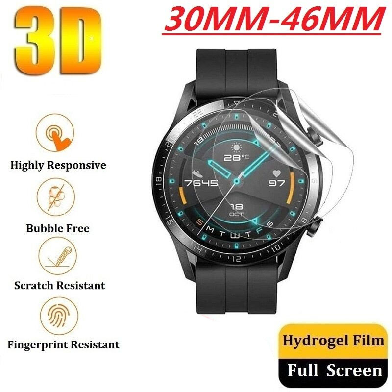 Smartwatch Smart Watch Screen Protector Film 42mm 40mm 39mm 38mm 37mm 36mm 35mm 34mm 33mm 44mm 30mm-46mm Smart Watch Accessories