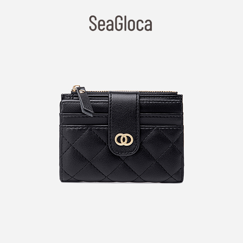 Seagloca New Luxury Women Short Wallet Lady Purse with Card Holder No.353