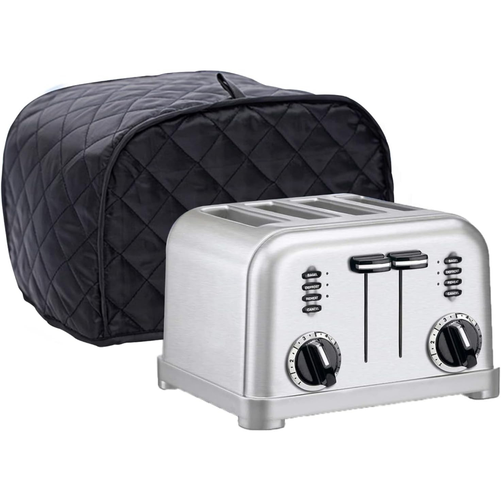 Polyester Quilted 2/4 Slice Toaster Cover, Dust and Fingerprint Protection