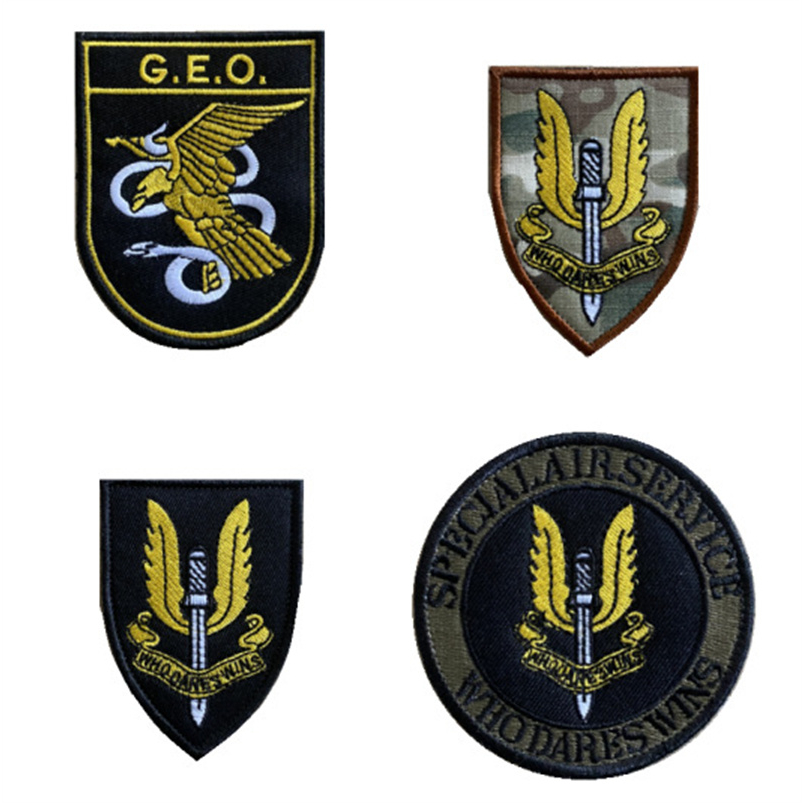 SPECIAL AIR SERVICE SAS Emblem Patch Embroidery Applique Armband Badge Atickers,Military Uniforms Tactical Patch Hook And Loop