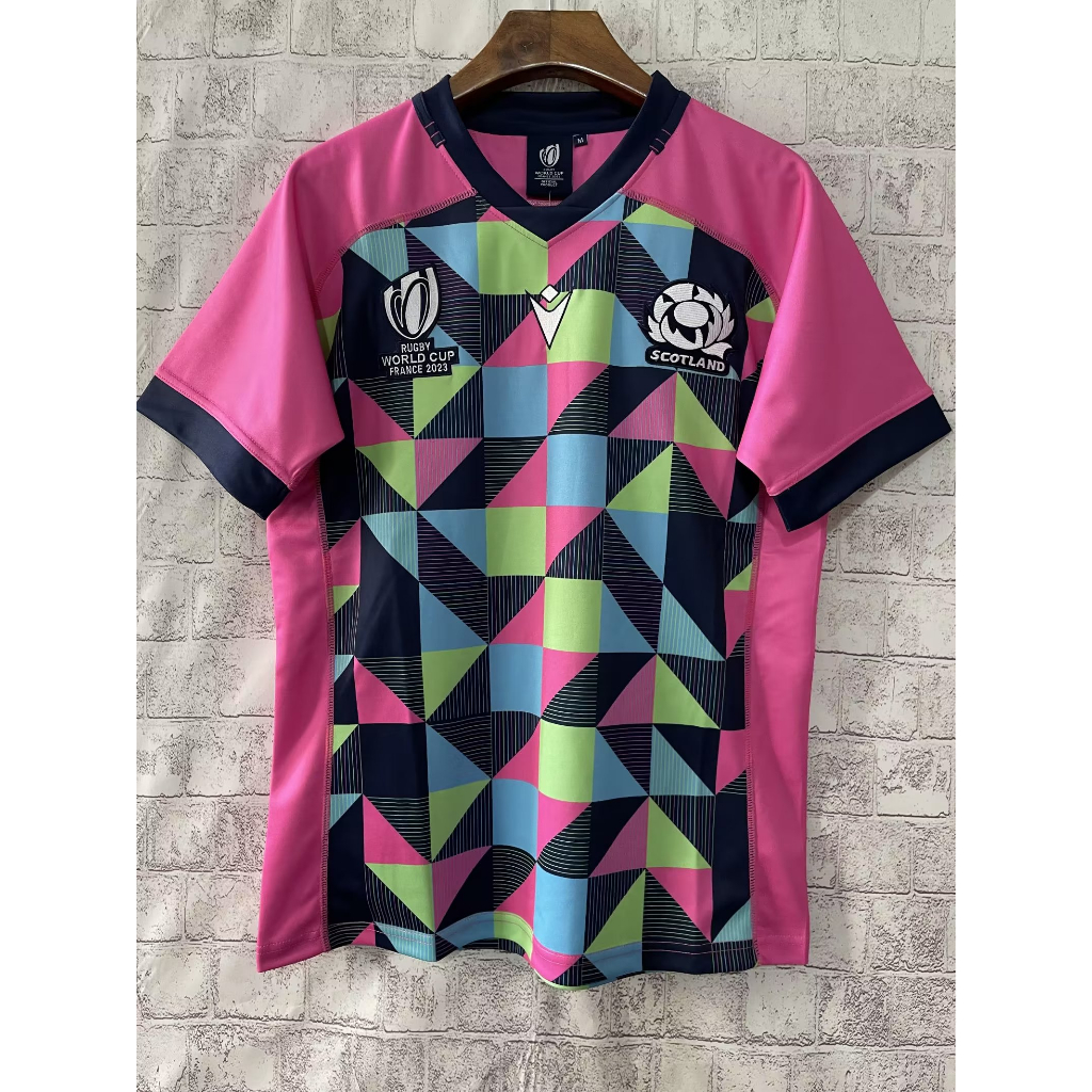 High Quality 2023 world cup Scotland Rugby Jerseys Men Short Sleeve Rugby Football Shirt