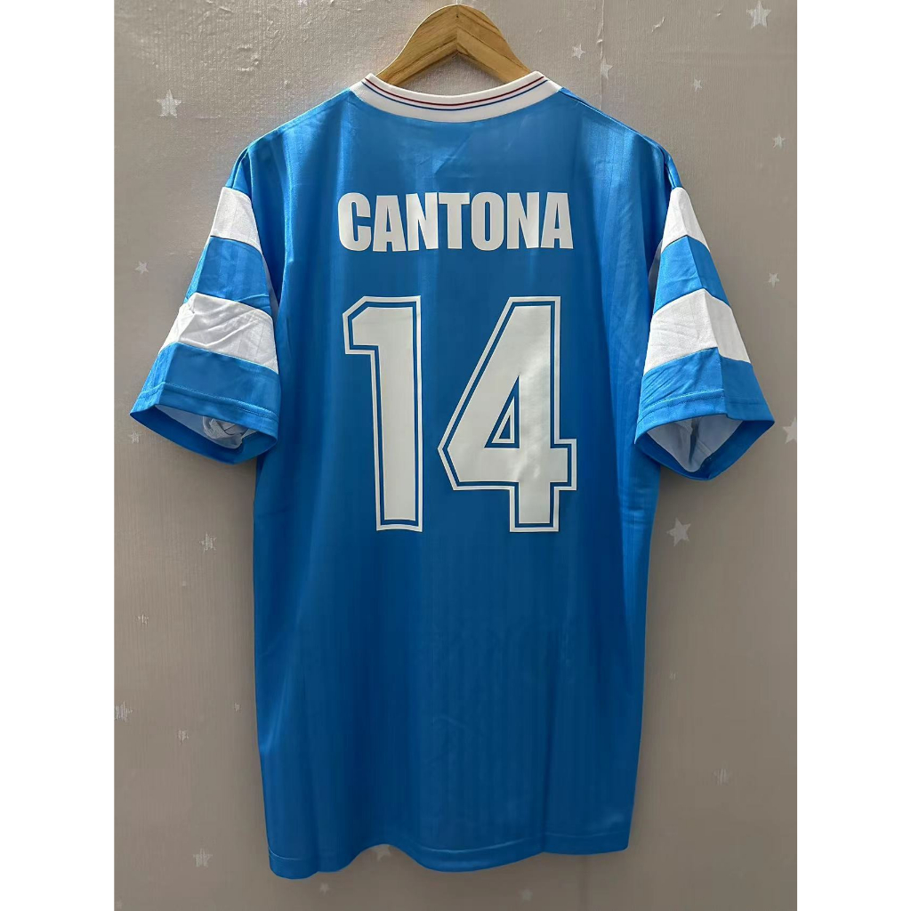 90-91 Marseille CANTONA High Quality Retro Football Jersey Custom T-Shirt