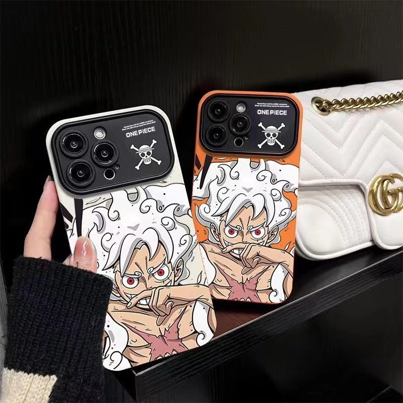 Pirate King Five Gear Ruff Sailing King Super Burning Nica Luffy Apple Couple Phone Case Suitable for iPhone 11 12 13 14 Pro max 12 Pro max 13 Pro max 14 Pro max