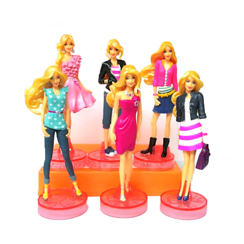 6Pcs/Set Ruth Handle Barbie Princess Playscale Barbie Millicent Roberts PVC Action Figures Model Collection Dolls Toys Kids Gifts