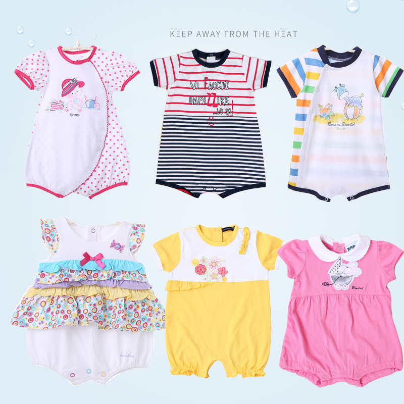 Newborn 0-12M Baby Clothes Girls Boy Short Sleeve Romper premature baby clothes Summer Jumpsuit Baby Baju Sleeveless Jumpsuit Toddler Outfits