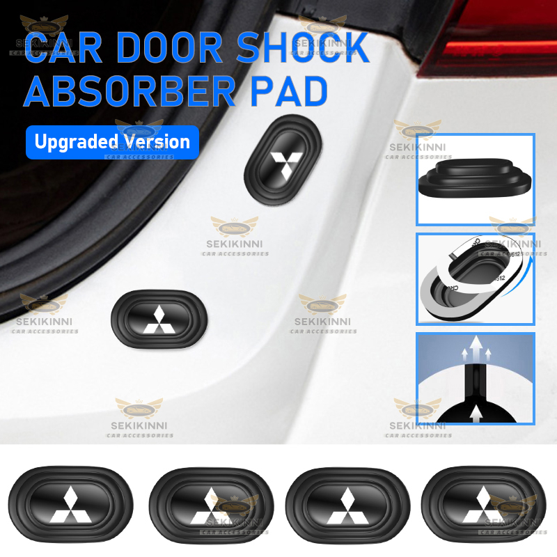 Upgraded Mitsubishi Car Shock Absorber Gasket Car Door Sound Insulation Silent Pad Sticker Exterior Accessories For Outlander Xpander ASX Lancer Outlander Mirage G4