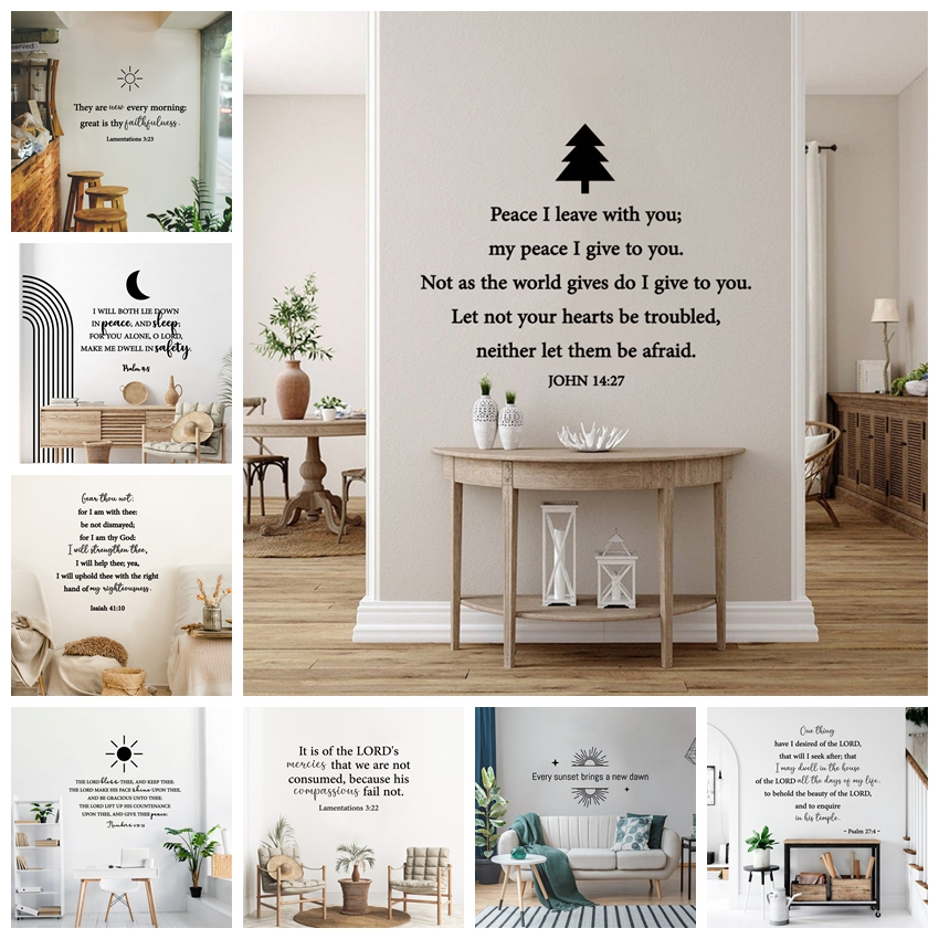 Home life. Wall sticker decorative material. Living room room decoration. Artistic short sentences are beautiful.