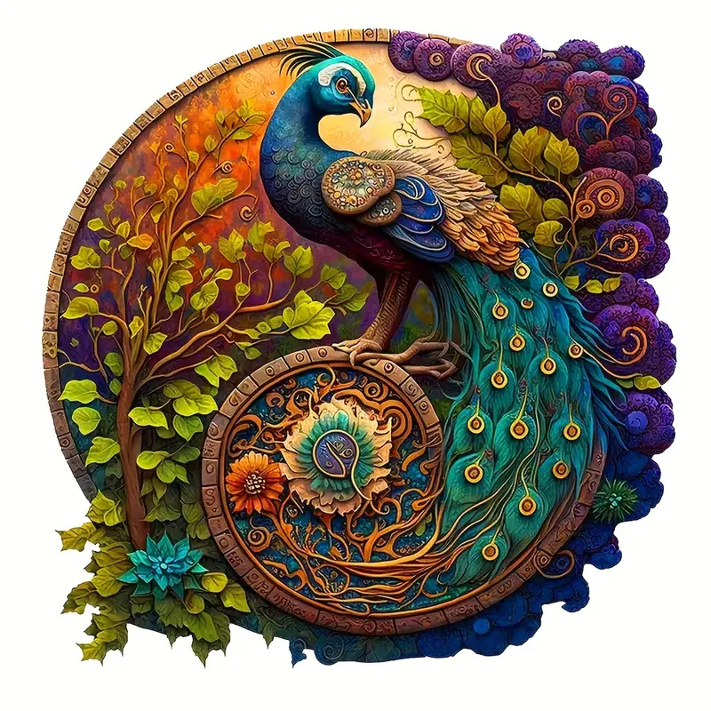 A3 A4 A5 Size,Unlock the Enchantment of a Peacock Puzzle with Beautiful Gift Package - Perfect Gift for Adults and Kids