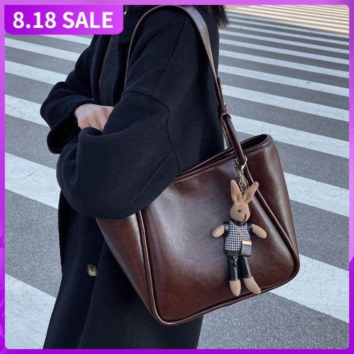 Girls Tote bag Handbag women high-quality sling bag murah sling beg korea office Workplace Business Commuting Large-Capacity Versatile Fashionable PU affordable High-End Simple