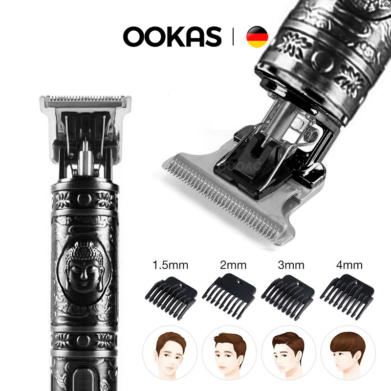 OOKAS Electric Hair Trimmer Clipper Hair Trimmer Mesin Rambut potong Professional Razor Trimmer Wireless Hair Clipper 理发器 剃发剃须刀