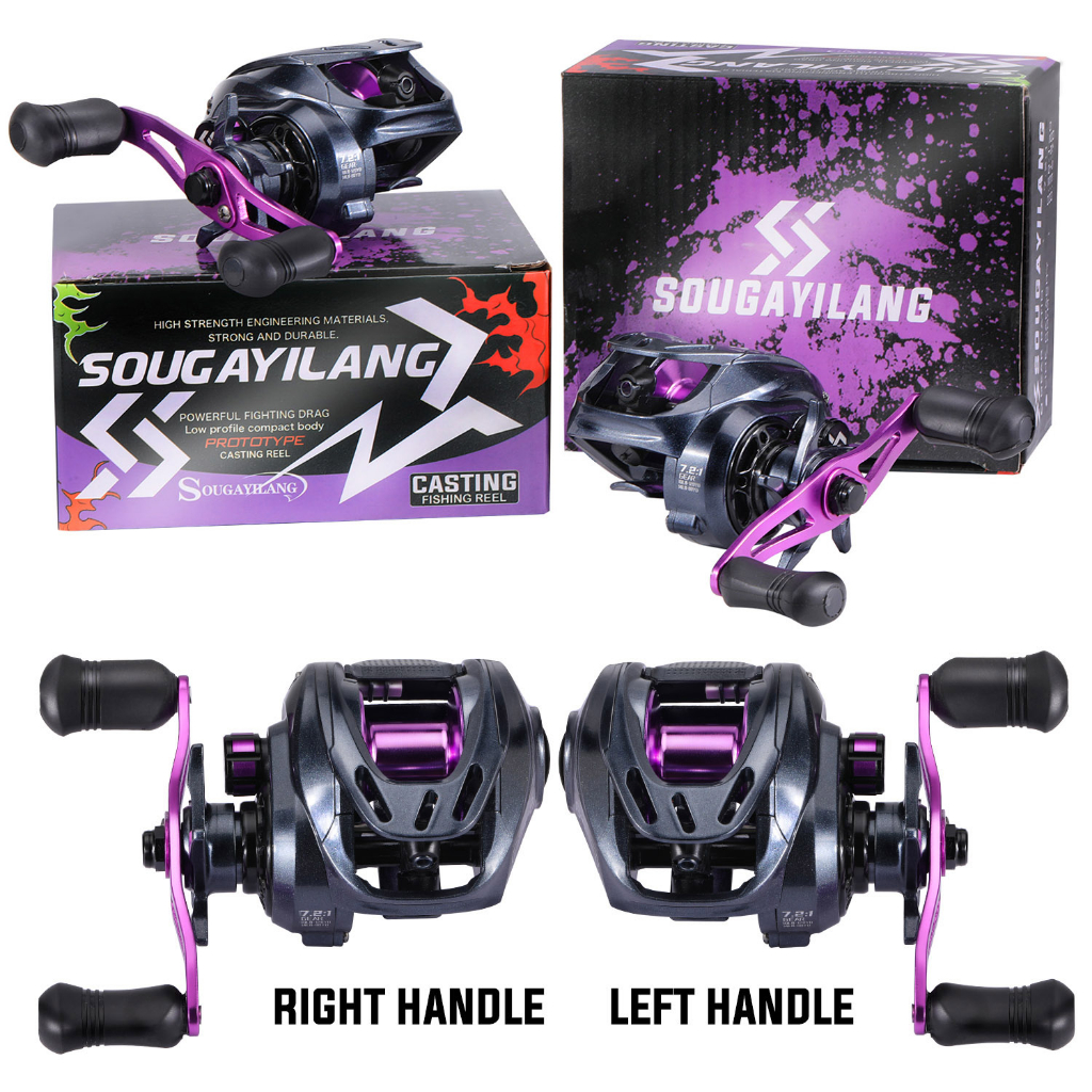 Sougayilang Bait Casting Fishing Reel 8+1BB 7.2:1 Gear Ratio