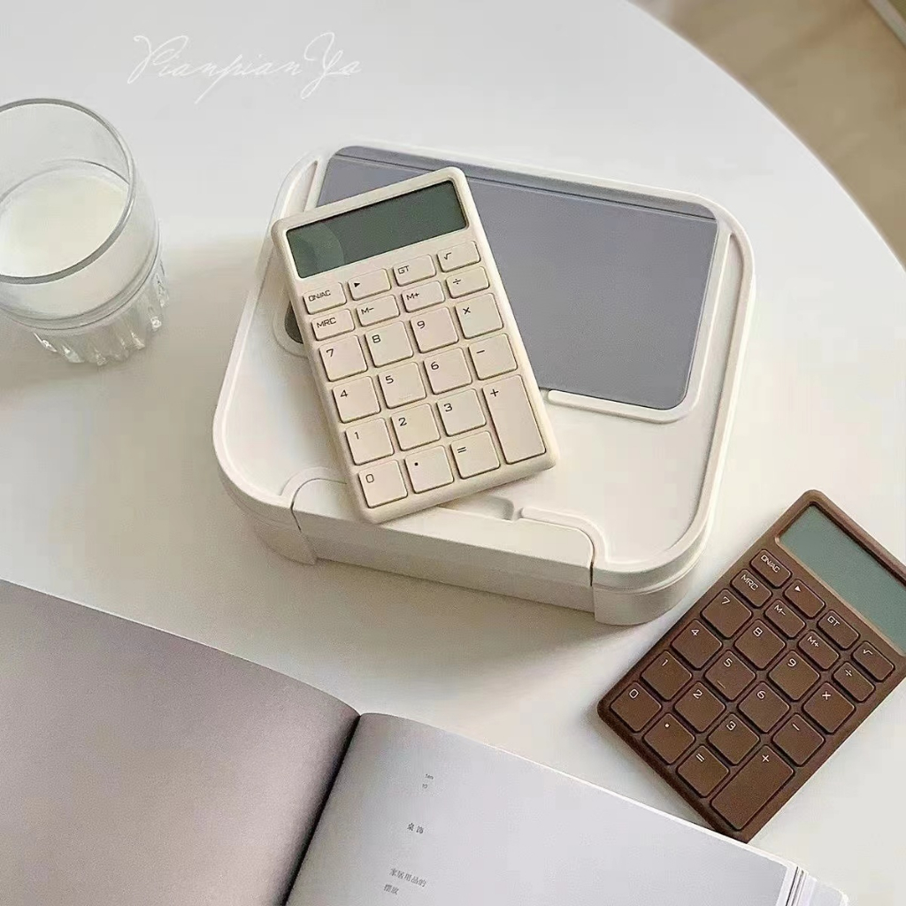 INS Small Mute Calculator Mini Cute Portable Ultra Thin Electronic Portable Calculator Essential For Office Financial Accounting