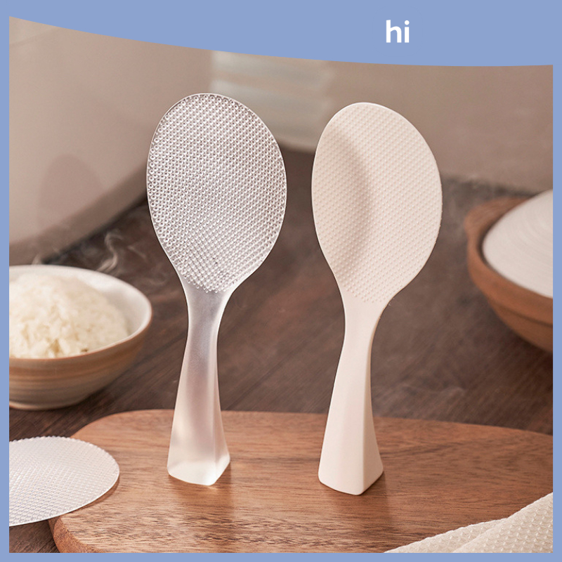 HI HOMES Vertical Rice Spoon Household Electric Rice Cooker Rice Spoon Non-Stick Rice Rice Shovel Transparent Thickened Spoon Rice Shovel