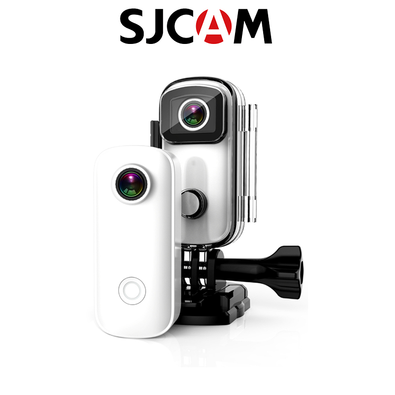 SJCAM C100+ Mini Action Camera 4K 30fps Video Digital Camera 30M Waterproof Magnetic Body Built-in Rechrageable Battery WiFi Connection APP Sharing Sport Camera