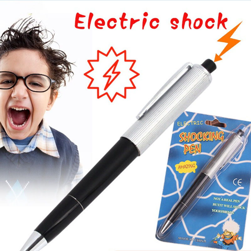 Electric Shock Pen Joke Funny Tricky Toy Practical Joke Gag Prank Funny Trick Fun Gadget April Fool Toy Friend's Best Gift
