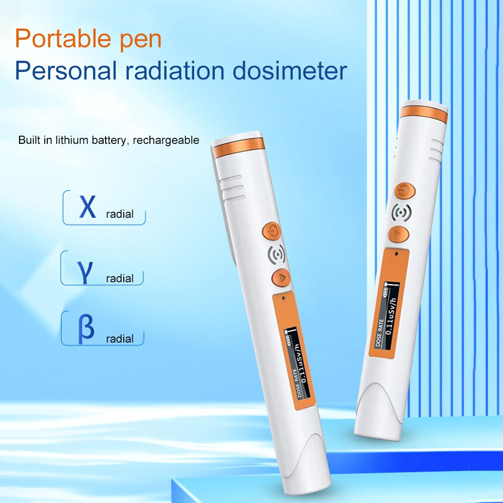 Pen-Type Geiger Counter Nuclear Radiation Detector Personal Dosimeter Detectors Beta Gamma X-Ray Tester