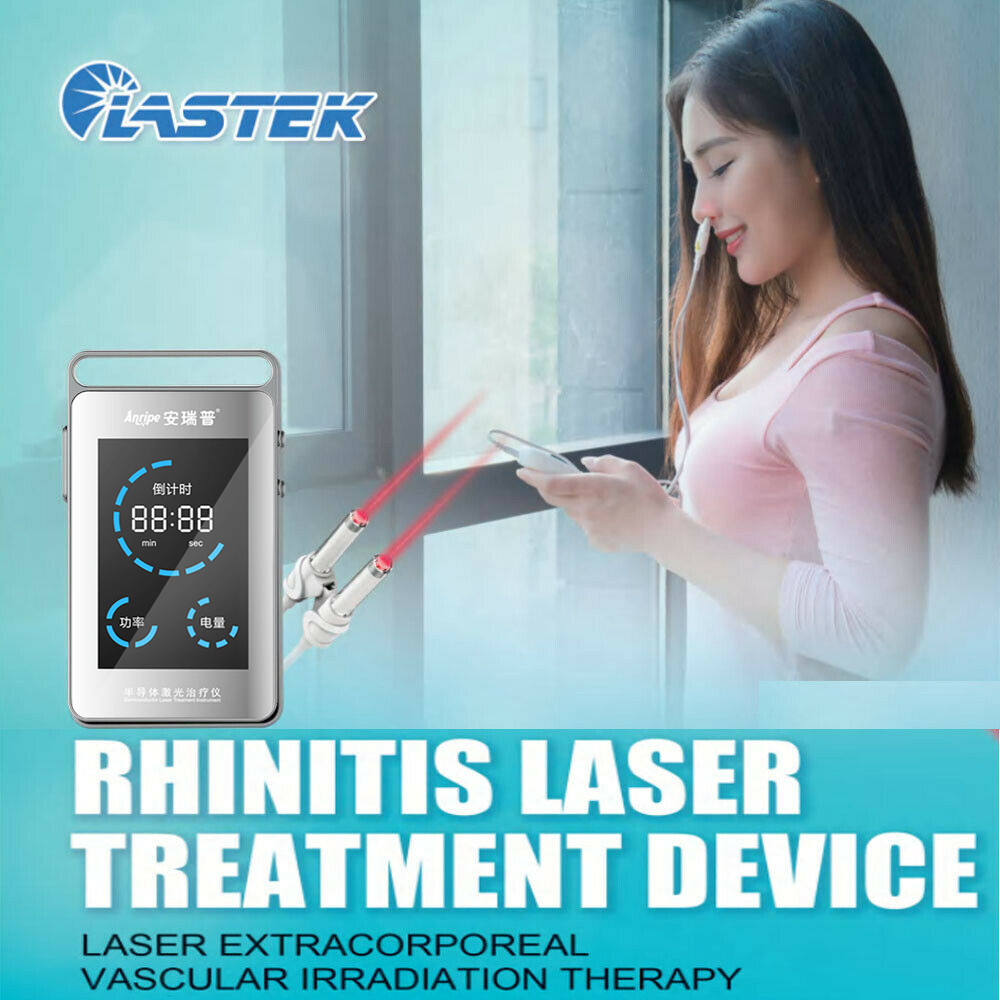 Help with Drug Addiction Rehabilitation LASTEK 650nm Semiconductor Low Level Laser Treatment Device for Allergic Rhinitis Sinusitis Cure Drug Addiction Withdrawal, Detox