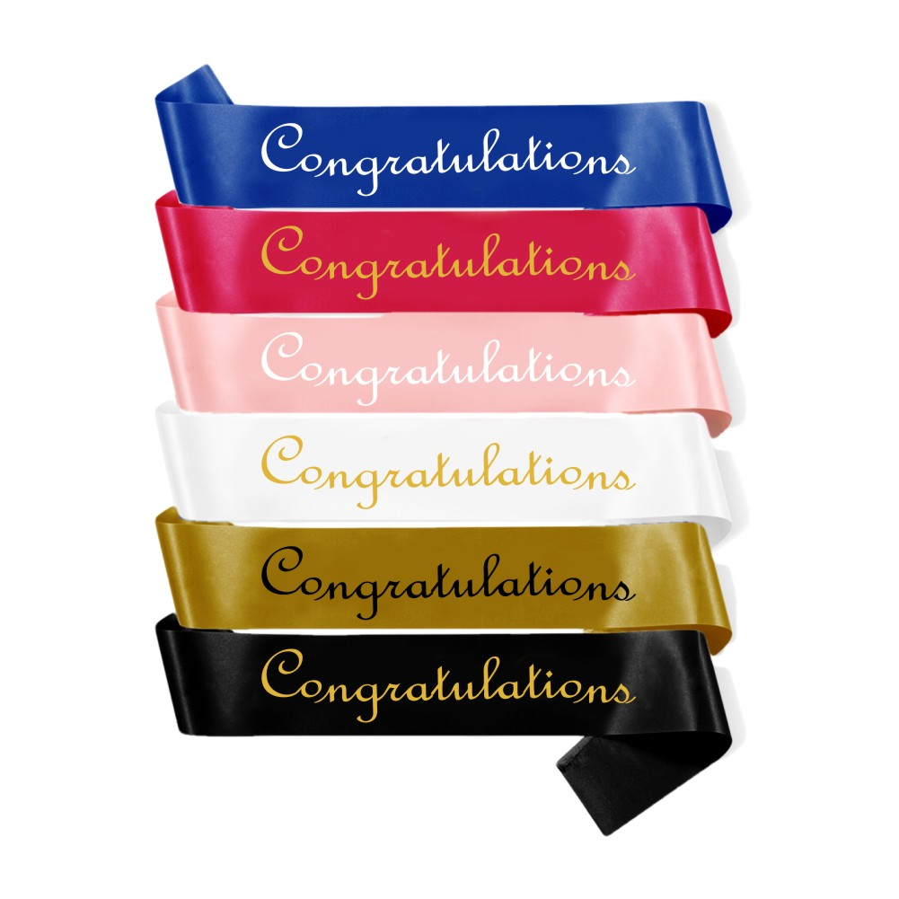 【New Design】 CONGRATULATION Sash Graduation Party Accessory Decoration Party Favors
