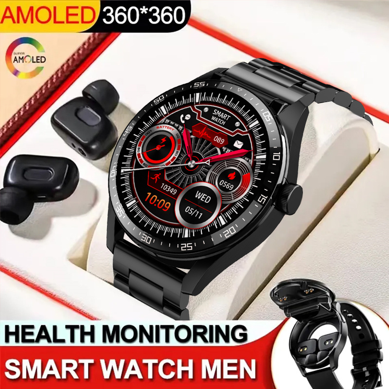 2023 New smart watch TWS 2-in-1 Wireless Bluetooth dual headphones connected to mobile fitness smart watch GT5 Buds PK GT4max