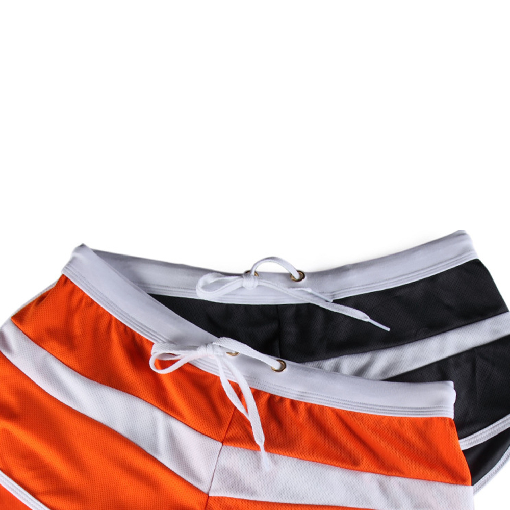 【CAMILLES】Mens Swimwear Breathable Comfortable Shorts Sports Striped Swimming Pants【Mensfashion】