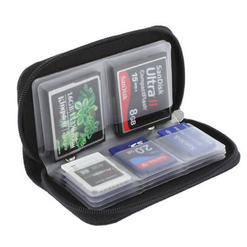 Memory Card Storage Bag Carrying Case Holder Wallet 22 Slots for CF/SD/Micro SD/SDHC/MS/DS Game Accessories memory card box