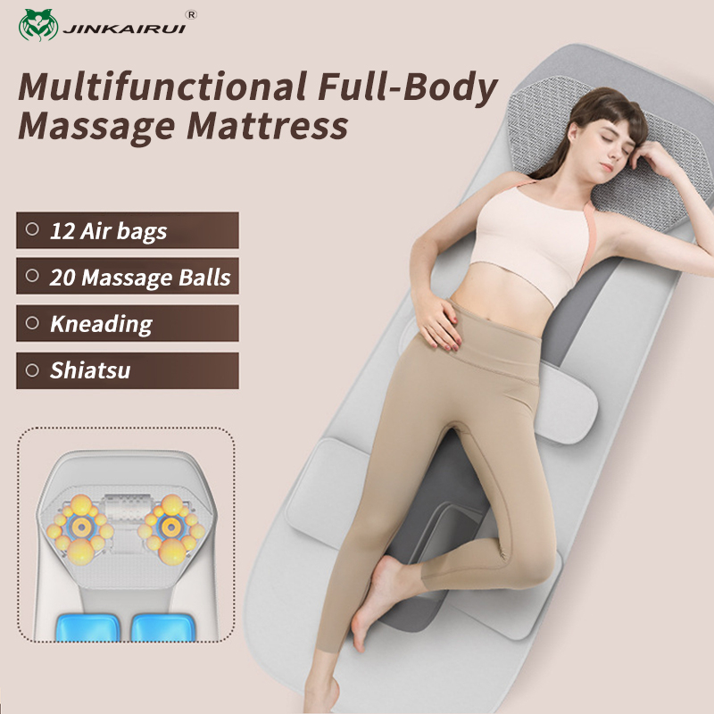 [Ready Stock]Jinkairui Body Massager Full Body Airbag Massage Mattress Cervical Vertebra Kneading Massage Pad Electric Waist Back Massager Leg Vibration Whole Body Massage Machine