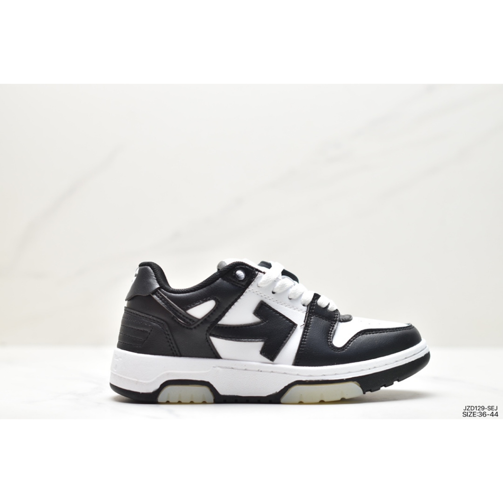 Off-White™ c/o Virgil Abloh Out Of Office Low-top Leather OW joint arrow OFF-White heavy joint Sneakers"OOO" retro versatile casual sports sneakers