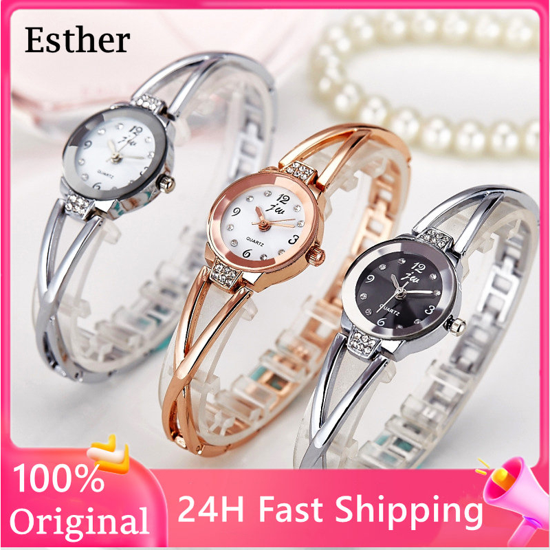 Watch for women korean style bracelet watch Rose Gold Quartz Wrist Watch Luxury Crystal Dress Watches Clock ladies watches on sale branded Stainless watch for woman diamond gold