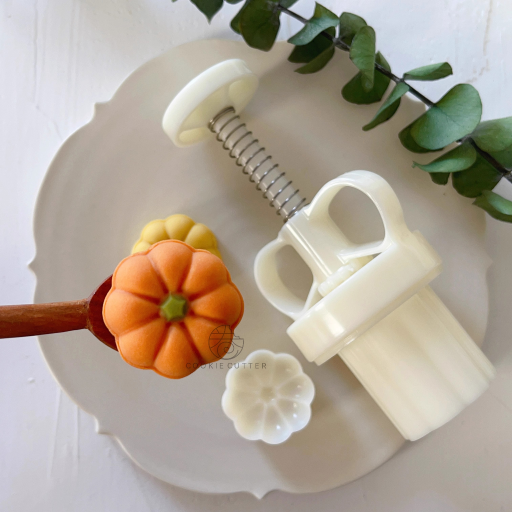 20g Mini Mid-Autumn Festival Mooncake Hand Press Moulds Novel Cubic Pumpkin Shape Cookie Stamp DIY Spring Mung Bean Cake Tools