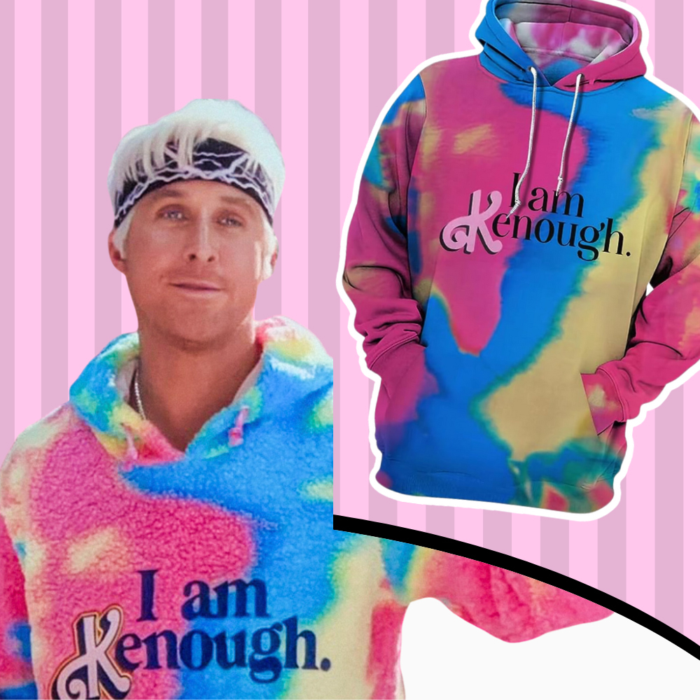 I Am Kenough Merch Hoodies Ken Barbi Ryan Gosling Cosplay Coatume Unisex Hooded Sweatshirt Casual Clothing