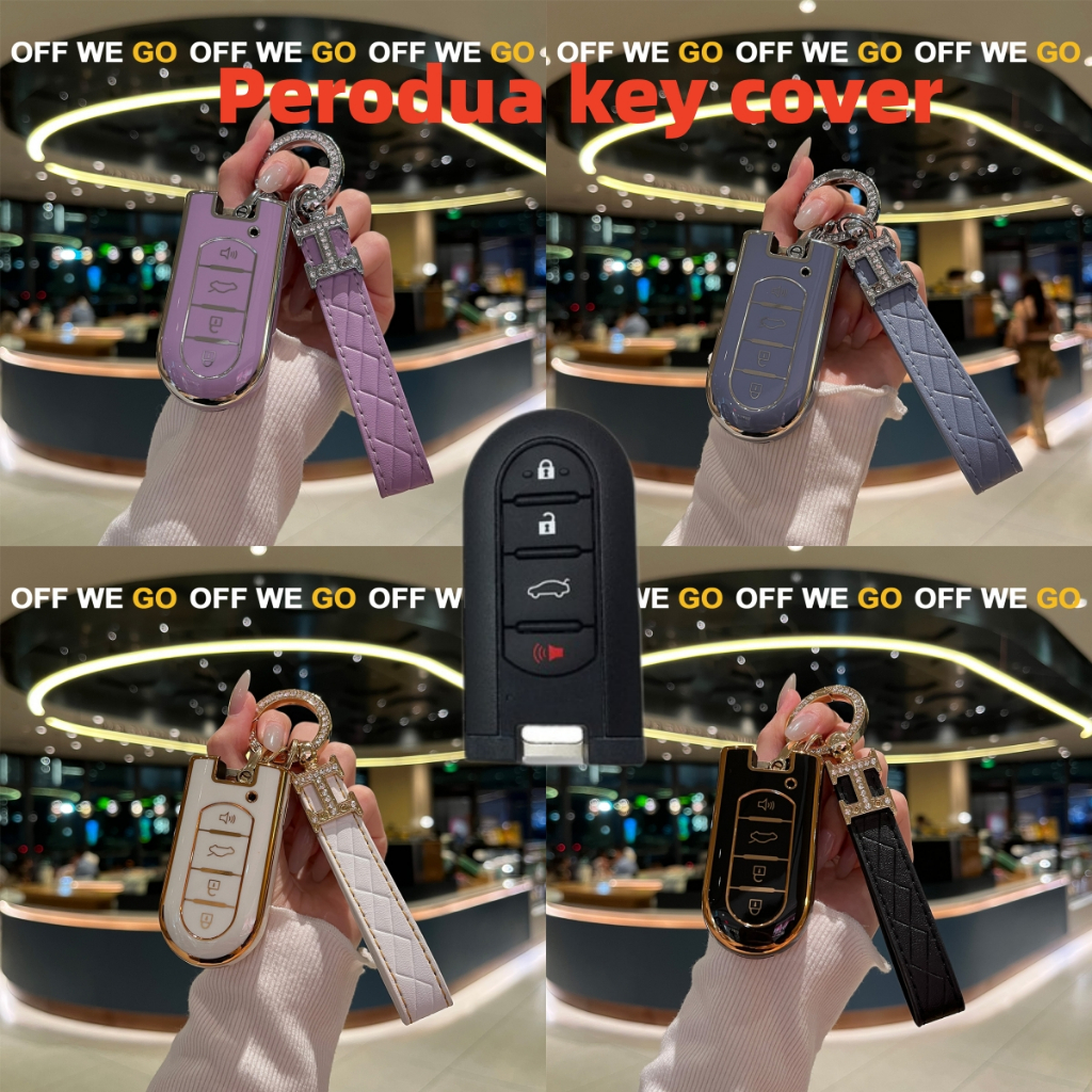 All New Produa bezza Aruz 2020-2025 key cover TPU Remote Case sarung kunci Bezza 2024 Accessories