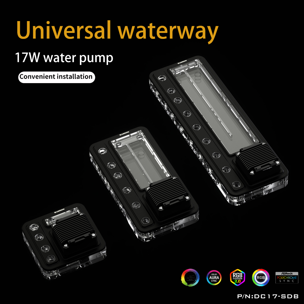 Barrow Distroplate Watercooling 120/240/360MM Universal Integrated Pump Waterway Board Computers Water Cooling Components