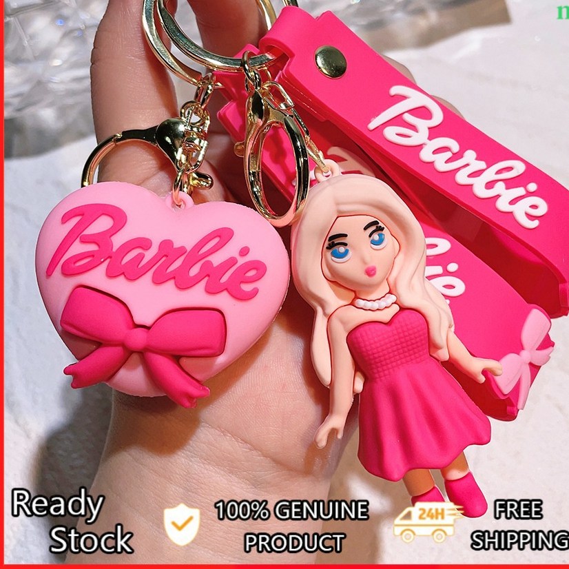 Cute Pink Barbie Key Chain Cartoon Doll Pendant Love Key Ring Backpack Headphone Case Ch Car Decoration Bag Cartoon Keychain Key Ring Cartoon Keychain Keyfob Portable Party Key chain 钥匙扣Keyring Cartoon animation Party gifts Keyfob Portable BABY CIT