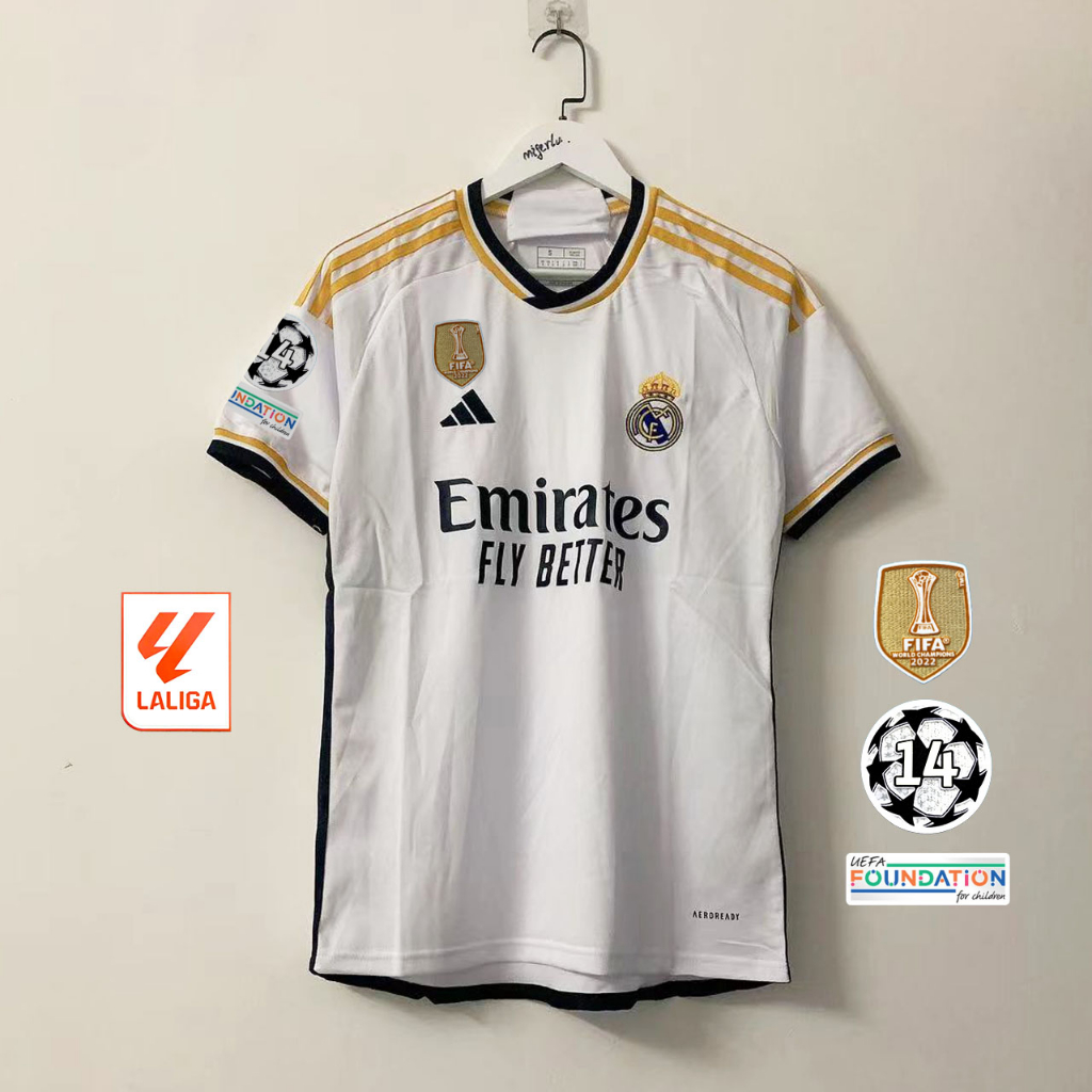 Fans issue 23/24 Real Madrid Home football jersey S-4XL、Can add your name and number