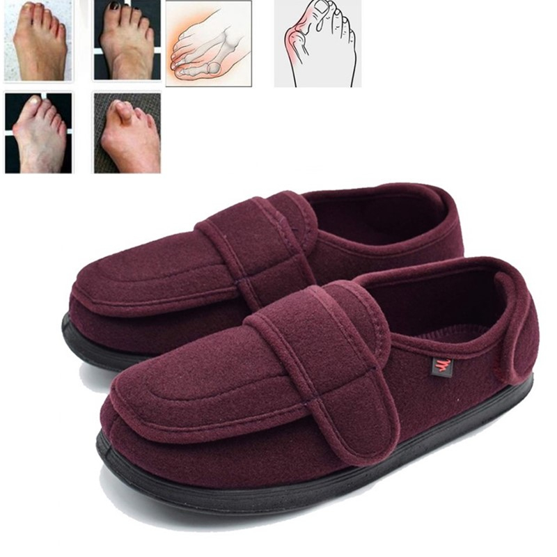 Men Or Women Diabetic foot swollen shoes Middle-aged and elderly people can adjust the width of diabetic foot Walking Shoes