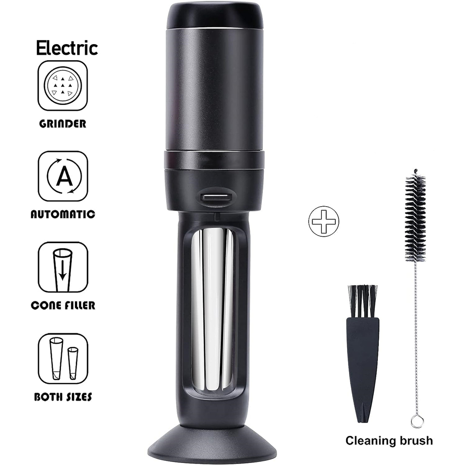 Electric Automatic Herb Grinder Rechargeable Electric Grinder Spice Smart Two Way Grinding Fast Mill with Upgrade Sharp Teeth Filler for Pre-Rolled Rolling Papers Tool Boxes