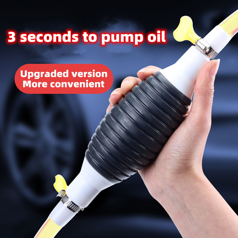 1M/1.5M/2M/3M/4M Manual Gasoline Oil Pump Manual oil pipe Double check valve Ultra-large sphere ultra-fast flow motorcycle/car/liquid fast extraction