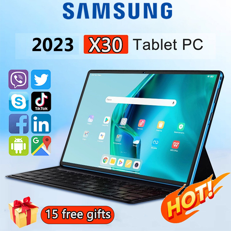 ［ 12 hour transportation 〕 Samsung Tablet 10.8-inch Android 12.0 4G Galaxy Tab X30 [12GB RAM 512GB ROM] wifi6 4K Eye Protection HD Google Maps Speech Learning Online Courses Office, YouTube Laptop