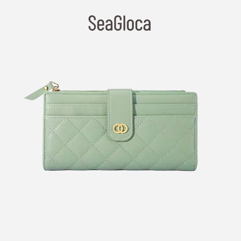 Seagloca New Luxury Women long Wallet Lady Purse with Card Holder No 374