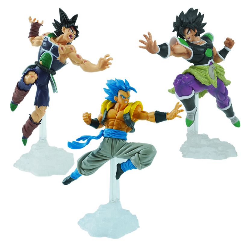 20-22cm Japan Anime Dragon Ball Z Burdock Gogeta Son Goku Vegeta Super Saiyan PVC Action Figures Model Doll Figurine Toys Kids Gifts