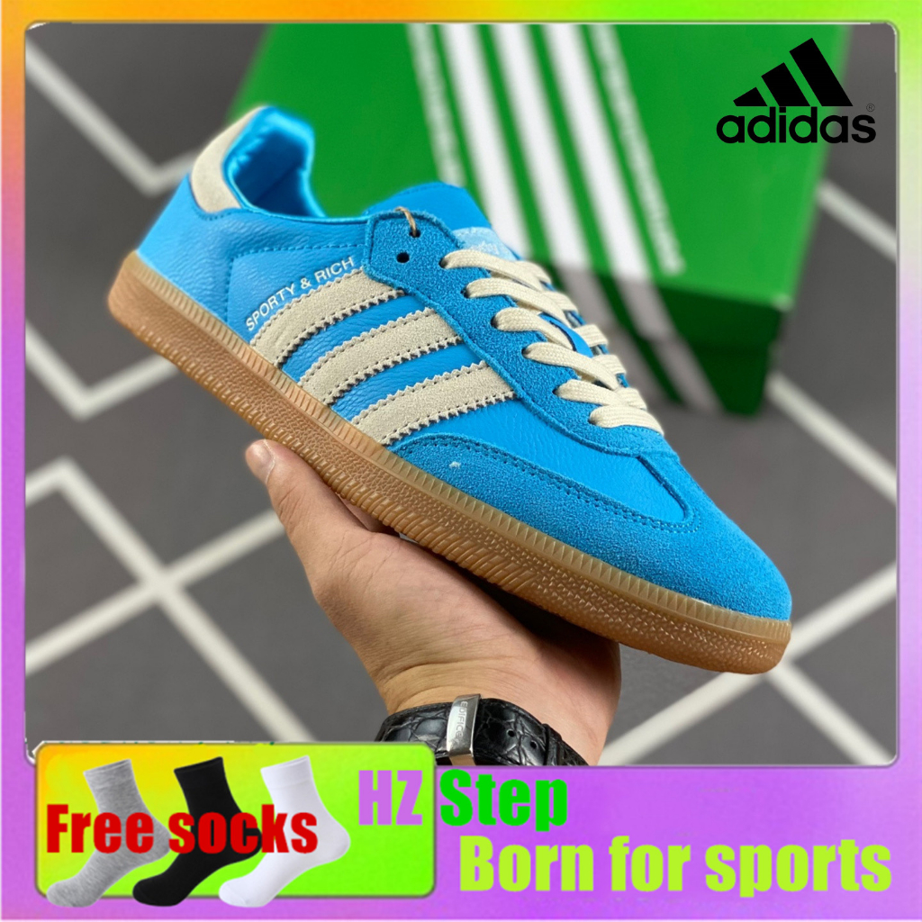 AD Originals Samba Vegan OG Samba Dance Series Gentlemen's German Training Football Style Versatile Low Top Casual Sports Board Shoes