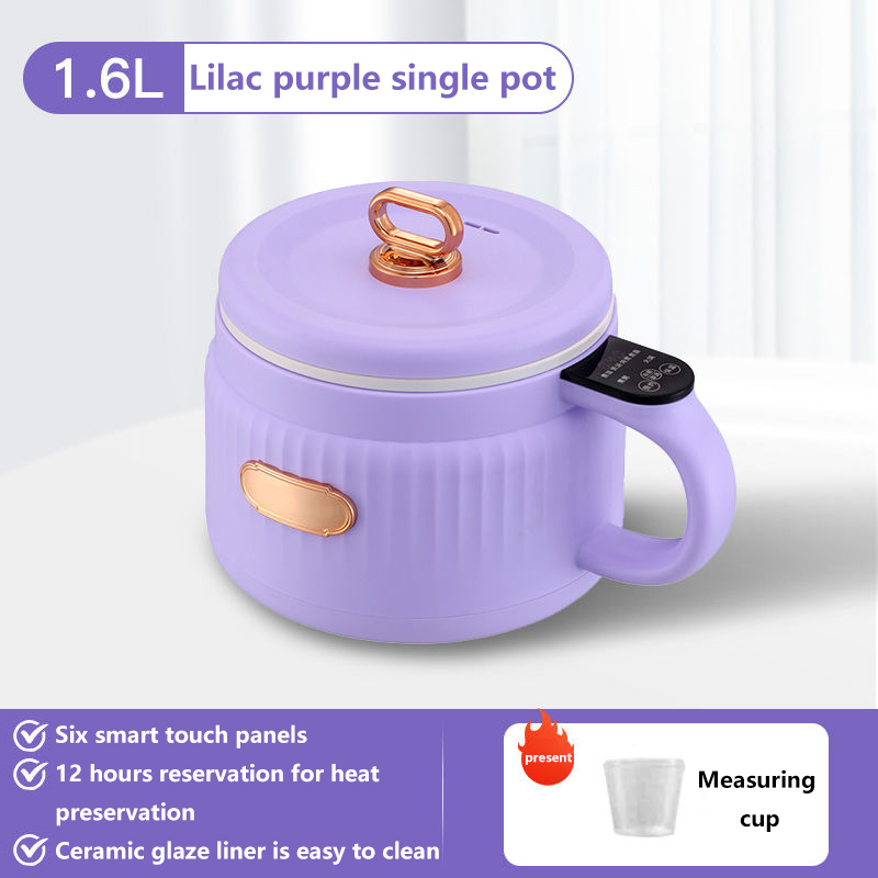 Small multi-functional electric cooking pot  periuk 多功能智能电煮锅 ceramic smart  home mini rice cooker dormitory instant noodles hotpot non-stick